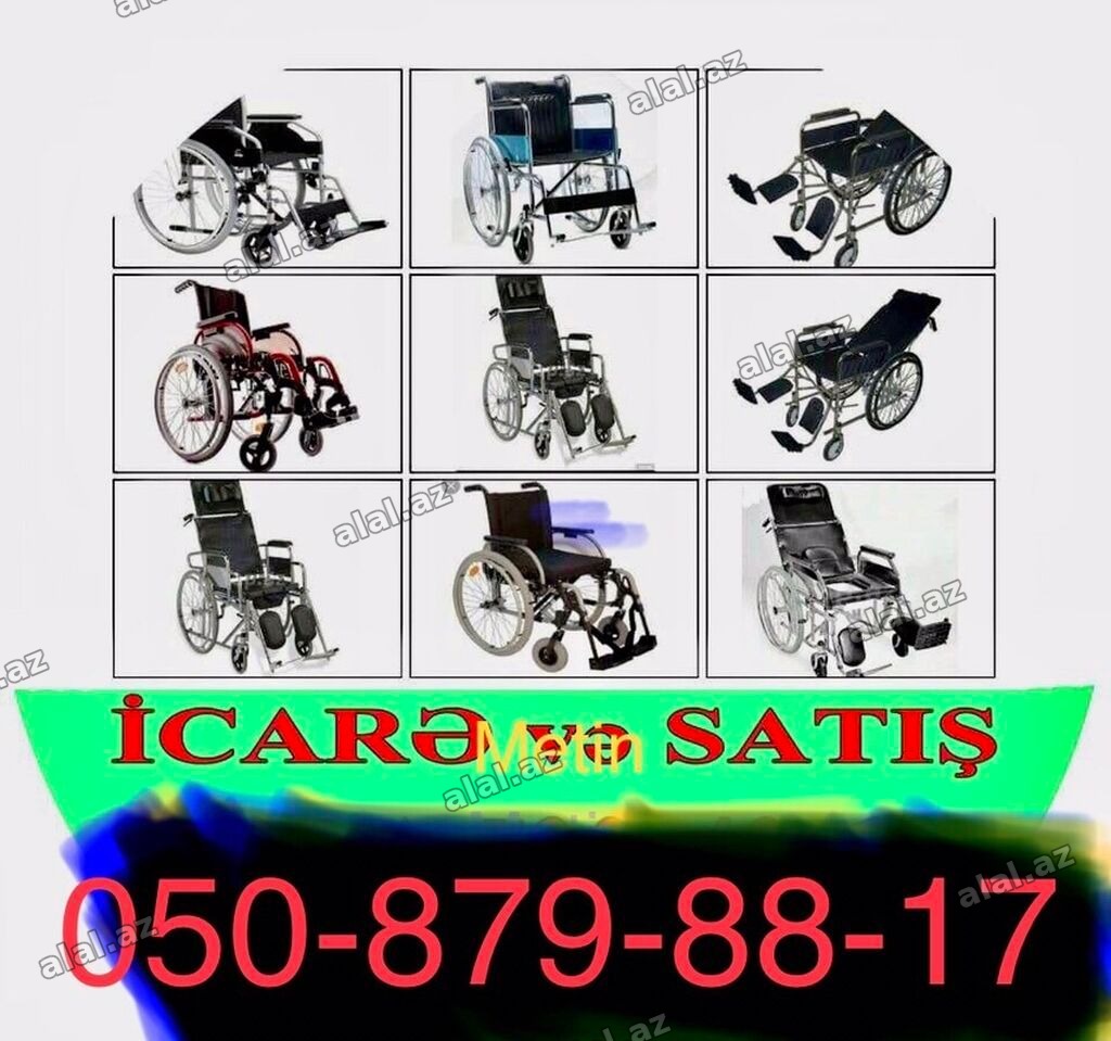 Müxtəlif model əlil arabaları – icarə və satış üçün Xüsusiyyətlər -