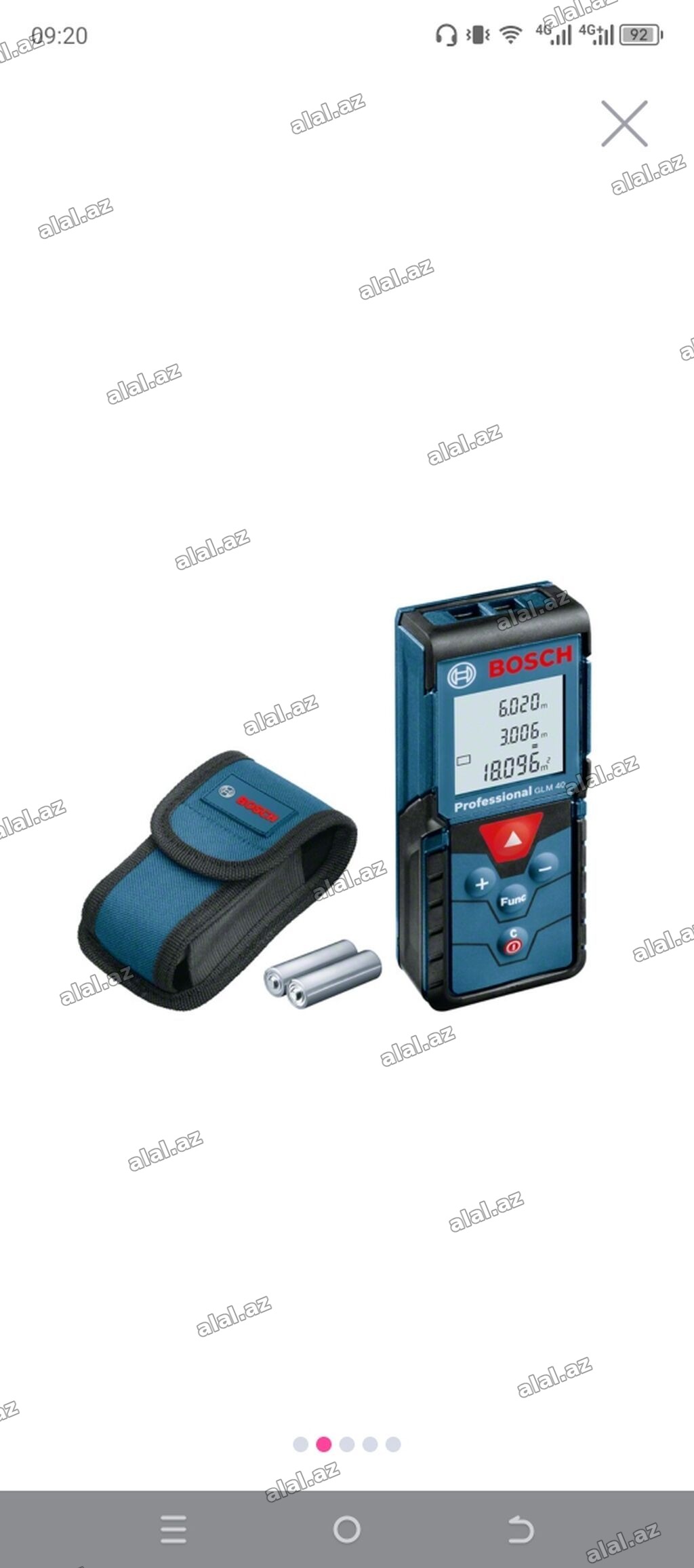 Bosch Professional GLM 40 lazer məsafəölçən - Ölçmə diapazonu