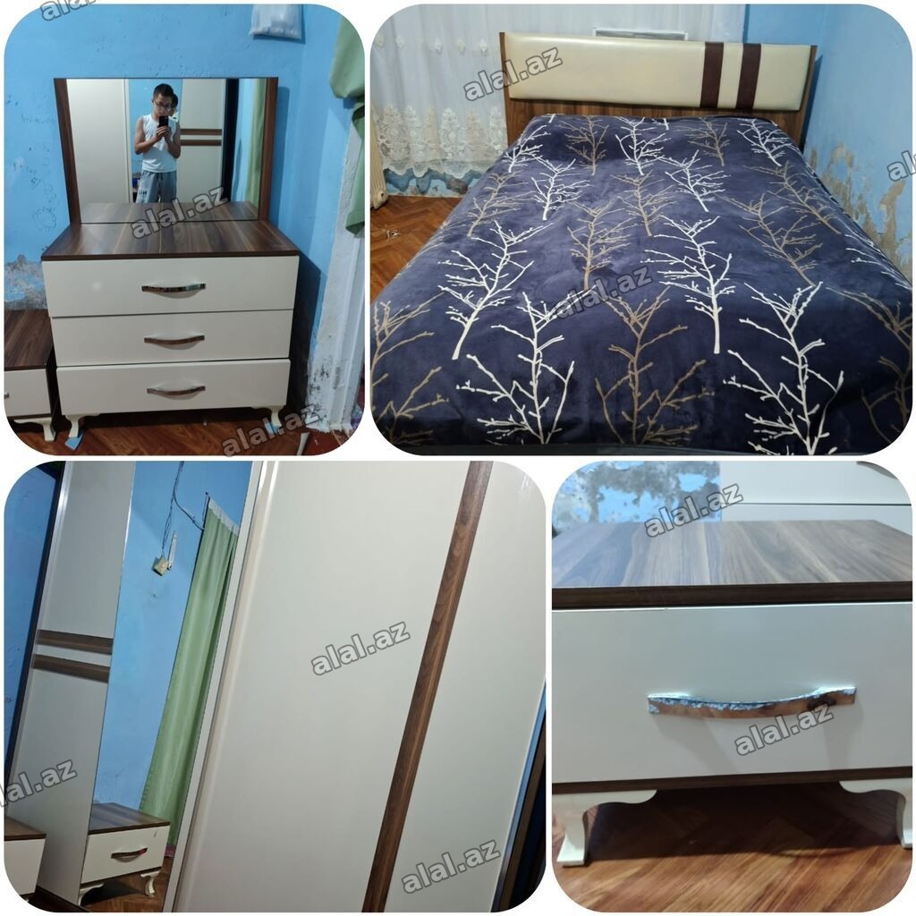 İkinəfərlik çarpayı, Termo, Dolab, 2 tumba, İşlənmiş
