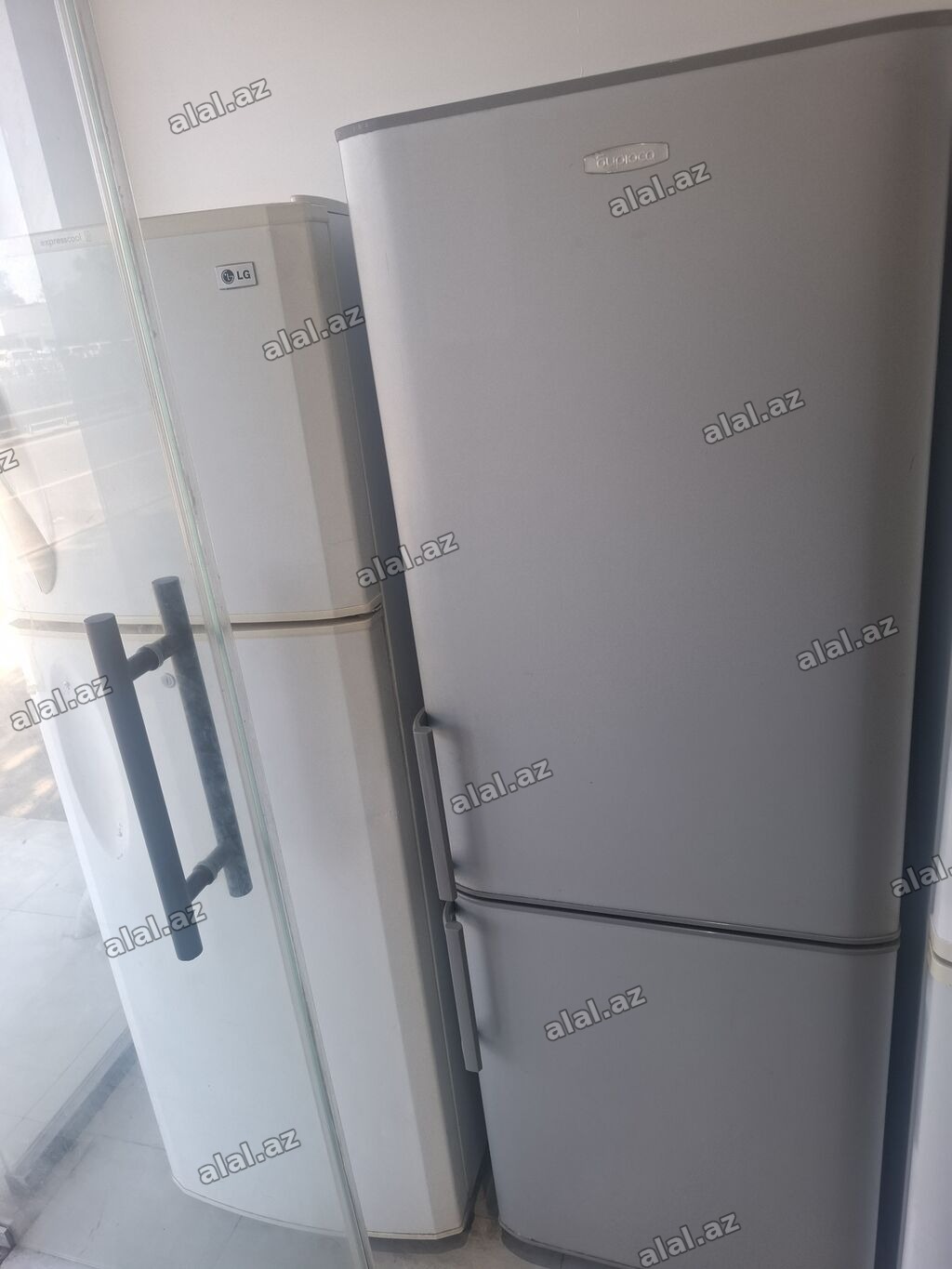 İki ədəd məişət soyuducusu - Model/marka: - LG (ağ rəngdə, yuxarıda