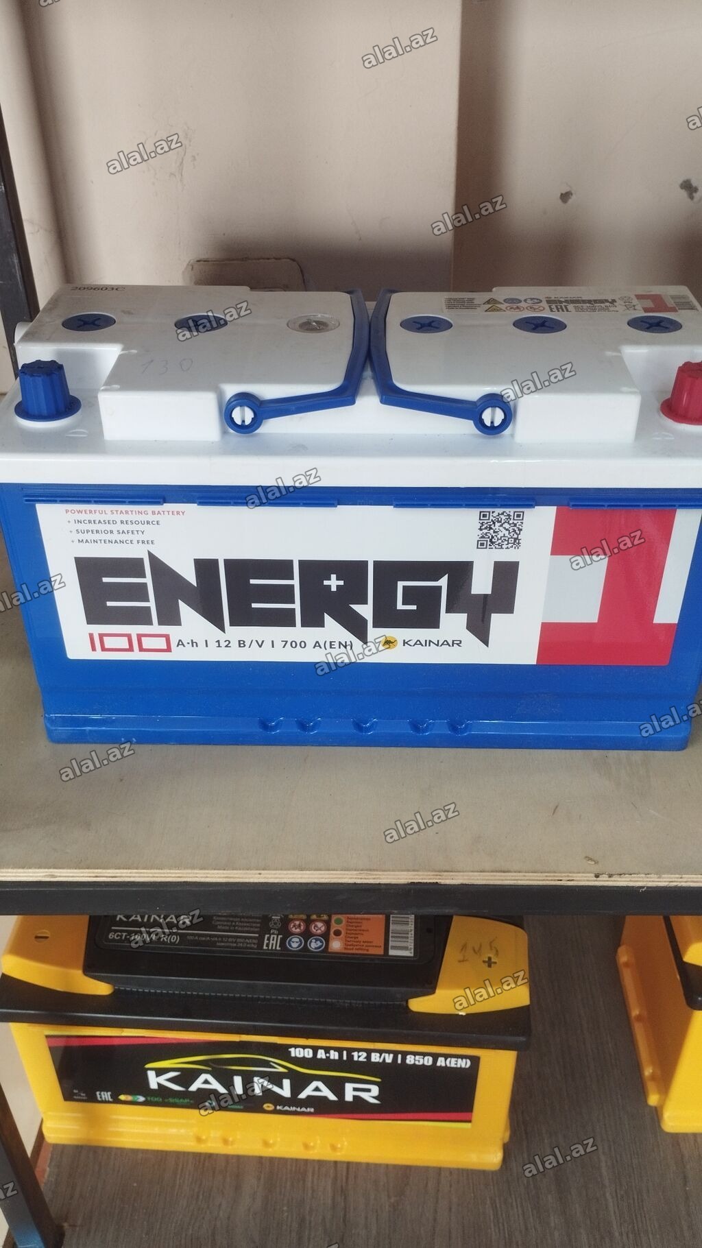 Kainar ENERGY avtomobil akkumulyatoru - Tutum: 100 Ah - Gərginlik: 12
