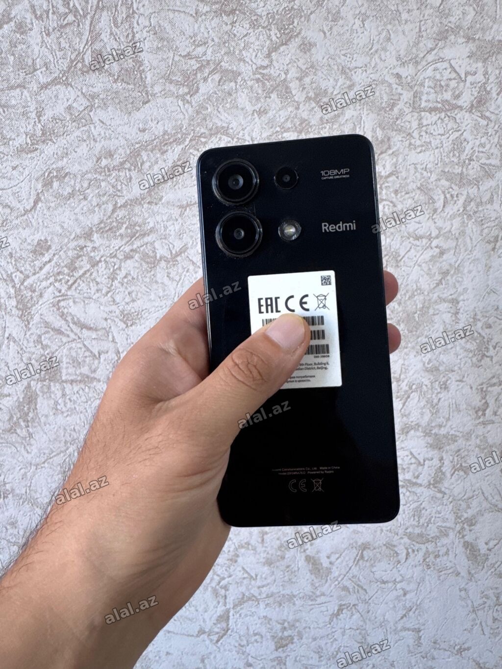 Redmi Note 13, 256 GB, rəng - Qara, Düyməli, Sensor, Barmaq izi