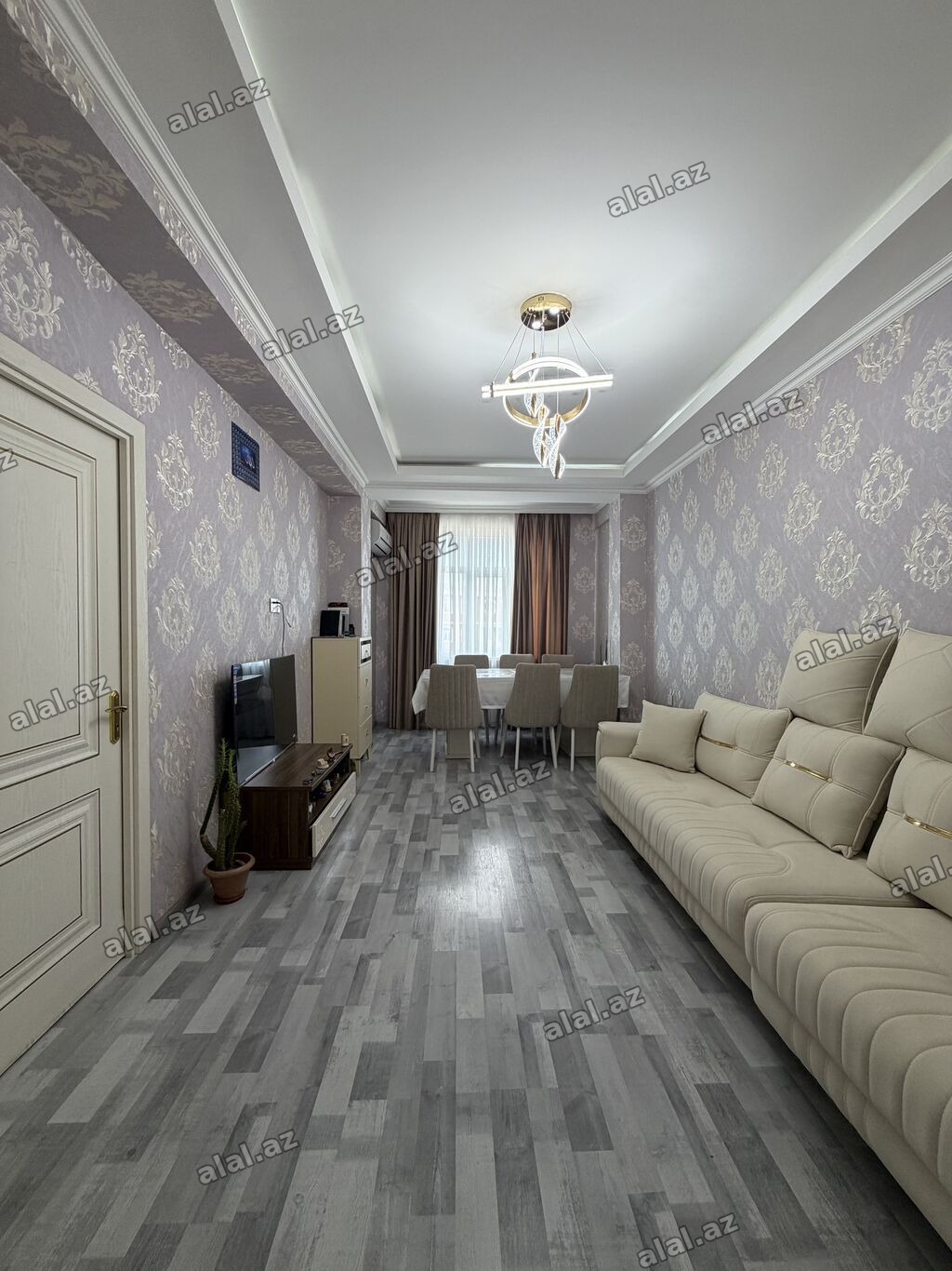 2 otaqlı, 56 kv. m, Yeni təmirli