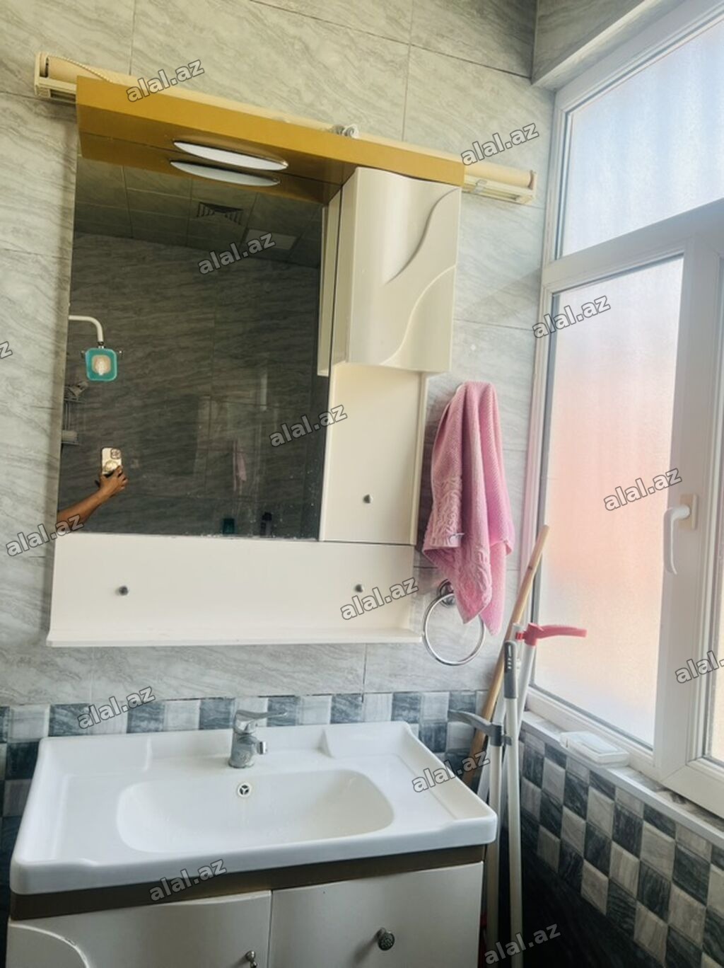 Vanna otağı üçün “tumba + lavabo + güzgülü şkaf” dəsti - İkili dəst