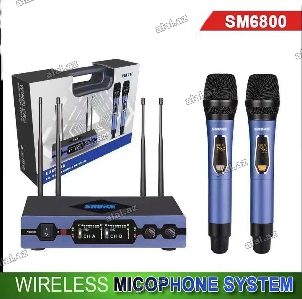 Yeni Simsiz (Bluetooth) Mikrofon Shure, Ödənişli çatdırılma