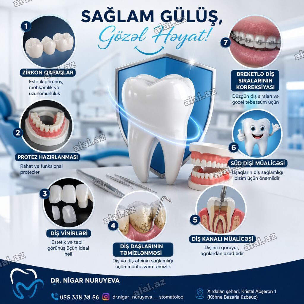 Stomatoloq Xırdalanda - Diş həkimi Xırdalanda - Dr. Nigar Nuruyeva
