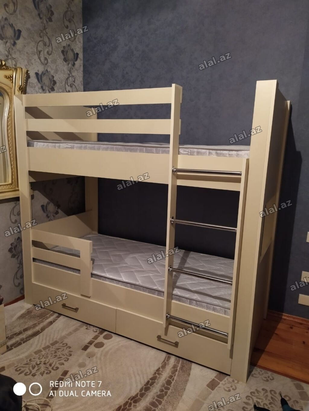Oğlan üçün, Yeni, Çarpayı, Matras ilə, Siyirməli, Laminat
