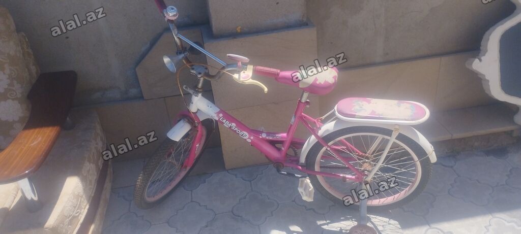 Uşaq velosipedi – Ladisportz brendi - Rəng: çəhrayı-ağ, naxışlı