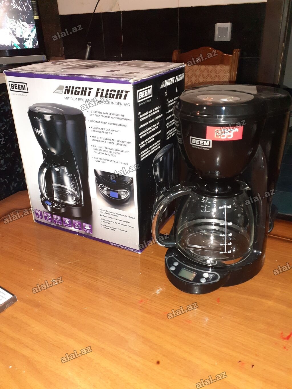 BEEM “Night Flight” damcı filtrli qəhvə bişirən aparat - Tutumu: 12