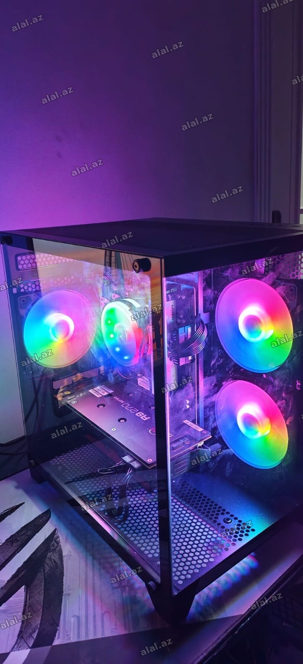 ​⚡ Tam Komplekt Oyun və İş Kompüteri (RGB Keys) - İdeal Vəziyyətdə!