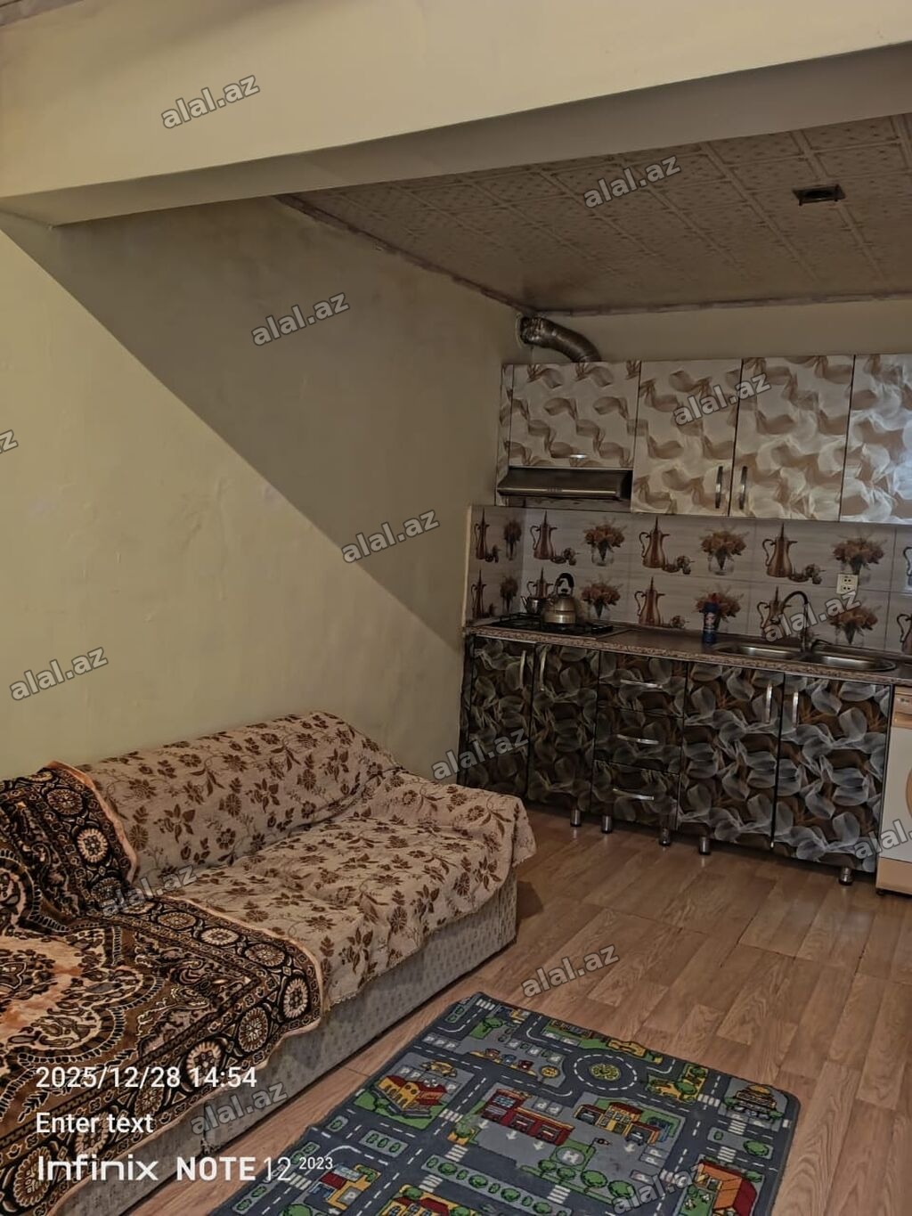 2 otaqlı mənzil – mətbəx-studiya və yataq otağı ilə Xüsusiyyətlər: -