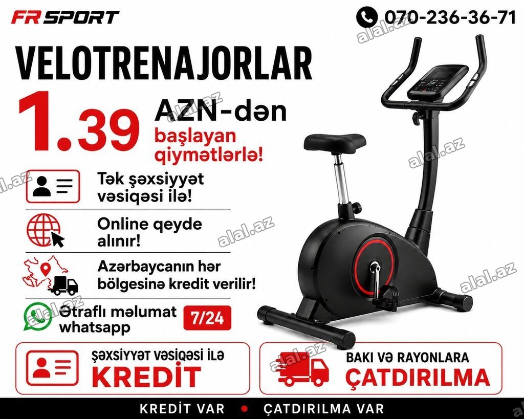 FR Sport velotrenajorlar - Qiymətlər 1.39 AZN-dən başlayır - Tək