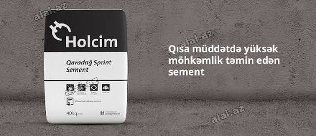 Holcim Qaradağ Sprint Sement 500– qısa müddətdə yüksək möhkəmlik verən
