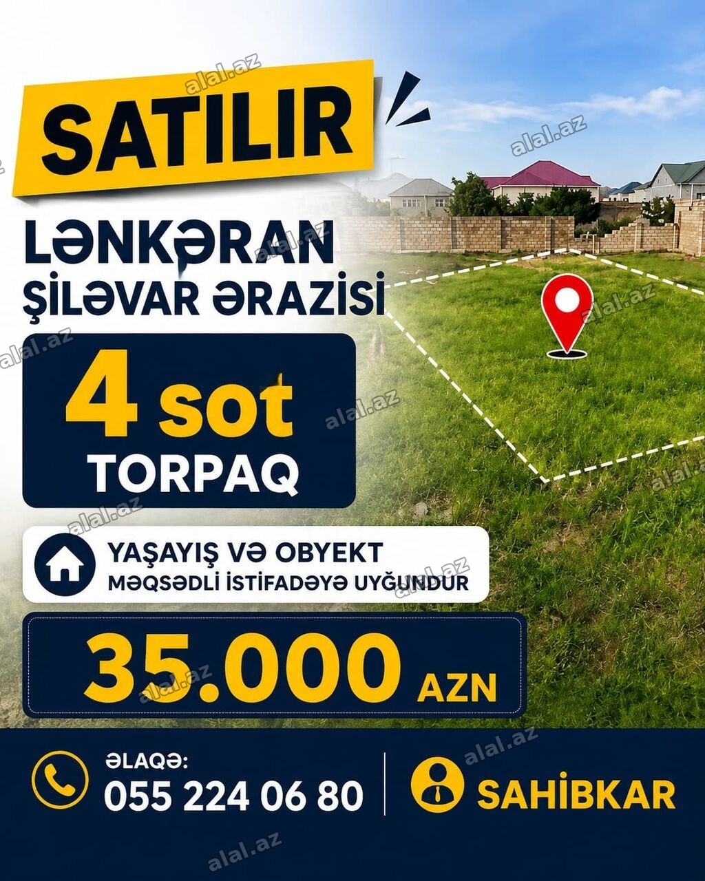 4 sot, Tikinti, Mülkiyyətçi, Kupça (Çıxarış)