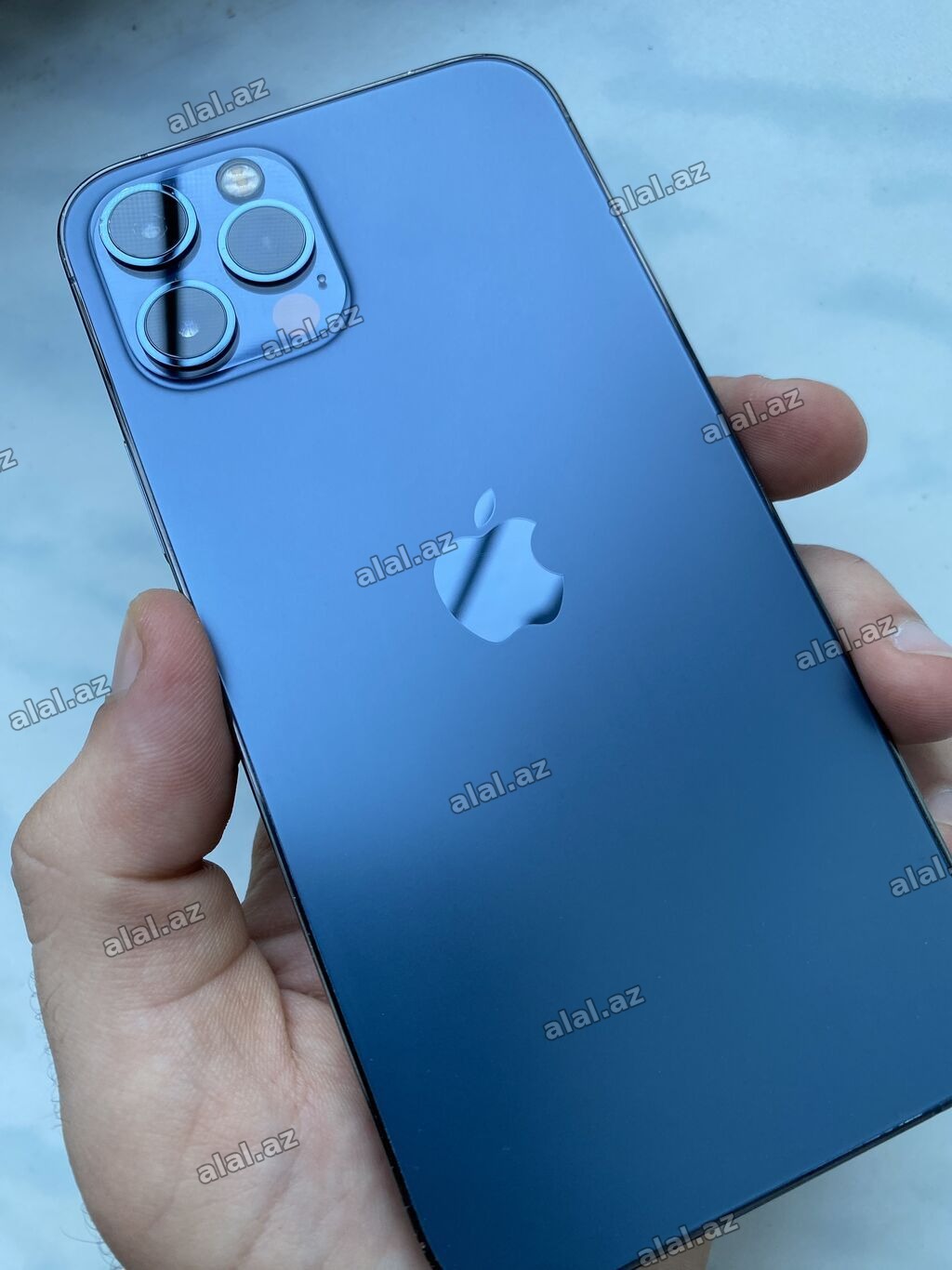 IPhone 12 Pro, 256 GB, Pacific Blue, Face ID, Simsiz şarj