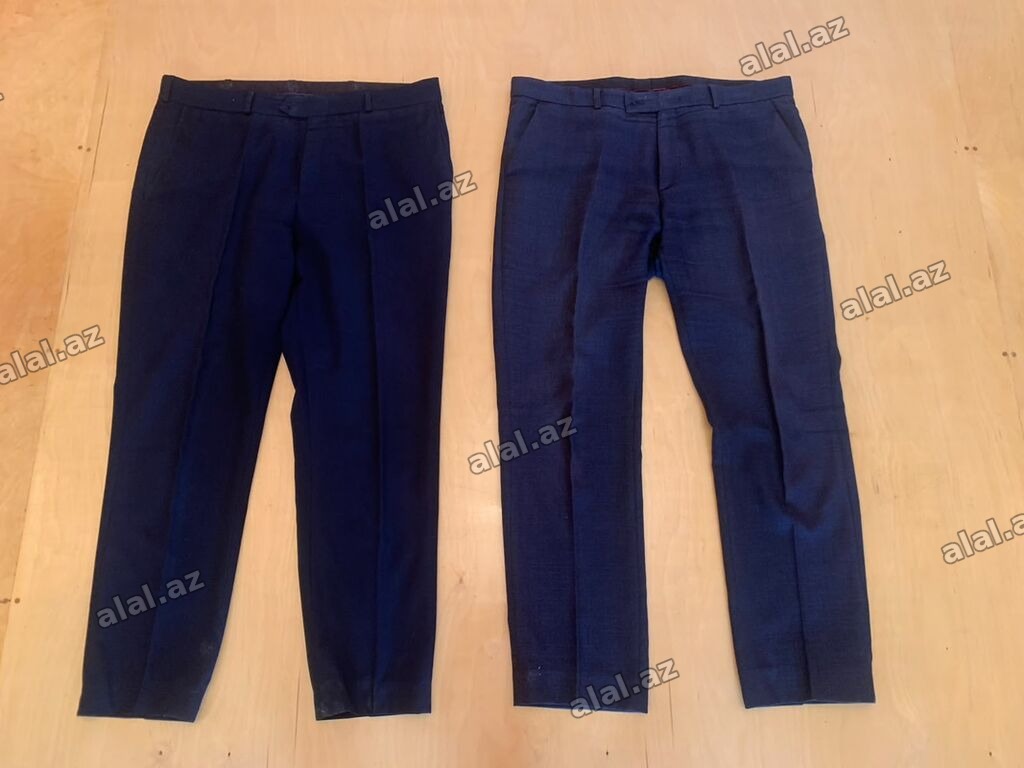 Kişi şalvarları və cinslər – 6 ədədlik set Tərkib: - 2 ədəd tünd göy