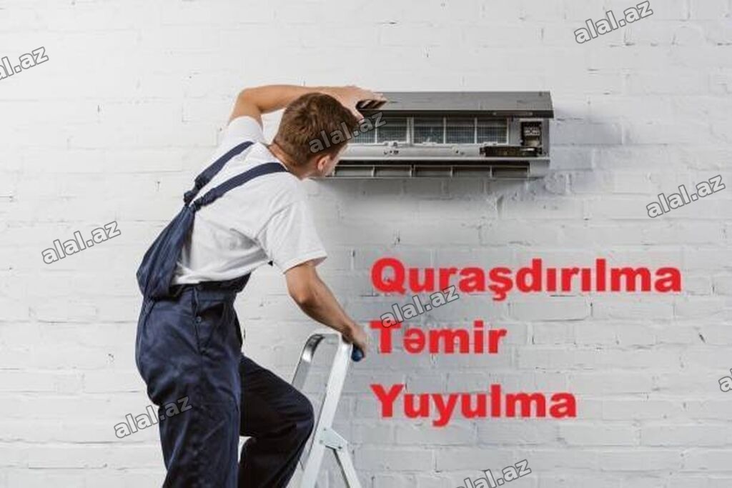 Təmir, Split kondisionerlər, Təmizləmə, Zəmanətlə