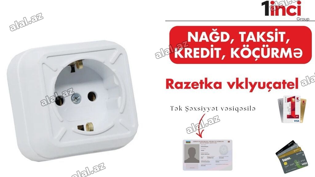 Məhsul: “Rozetka və açar” (Razetka vklyuçatel) - Divaraüstü elektrik
