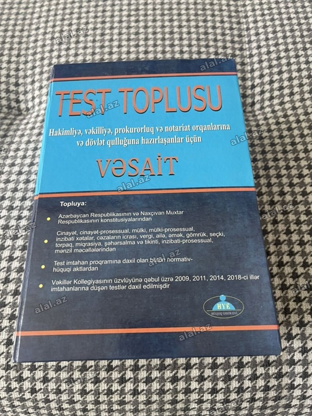 Məhsul: “Test Toplusu – vəsait” Nəşriyyat: HYE – Hüquq Yayınevi