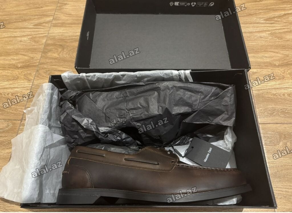 Massimo Dutti kişi mokasin/boat shoe - Model: Náutico Piel Engrasada