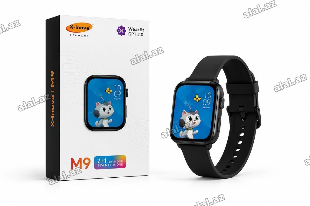 Kateqoriya: Smart saatlar Brend: X-Inova Model: M9 Black Qiymət: 60