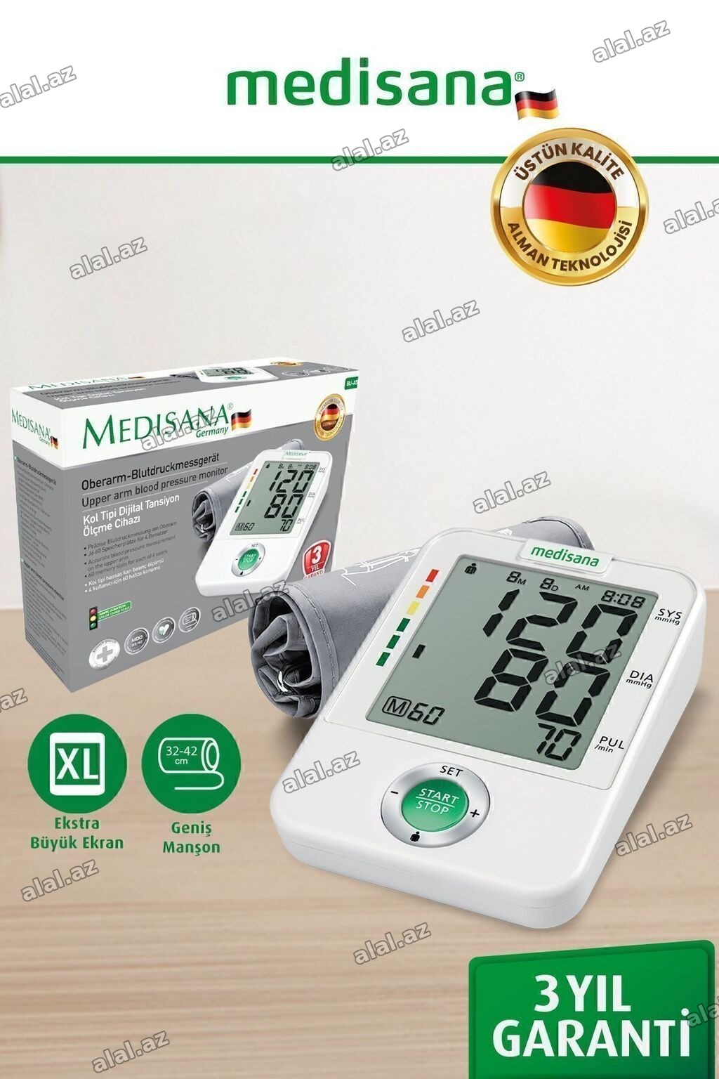 "MEDISANA" Alman markasi tezyiq olcen. Parametrleri: 🔹 Yeni➕ 🔹