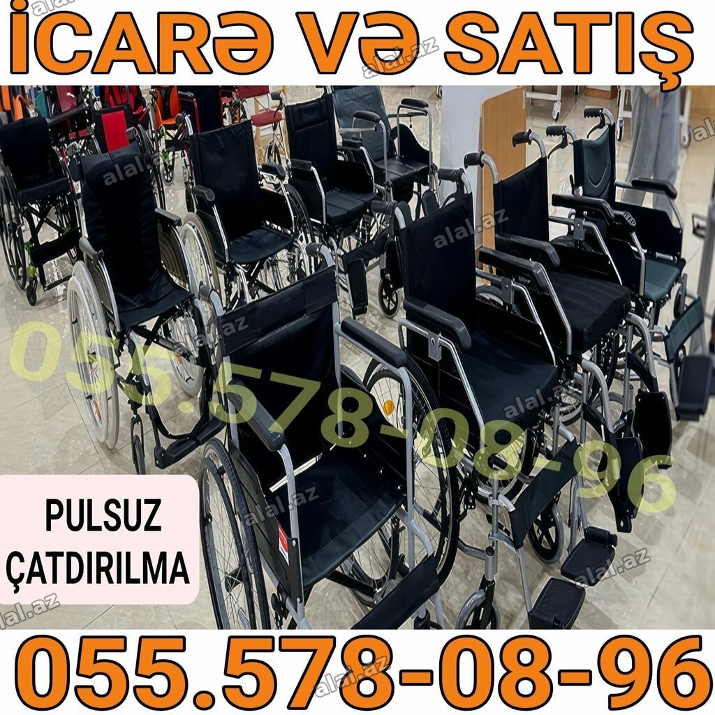 Müxtəlif model əlil arabalarının icarəsi və satışı. Xüsusiyyətlər: -