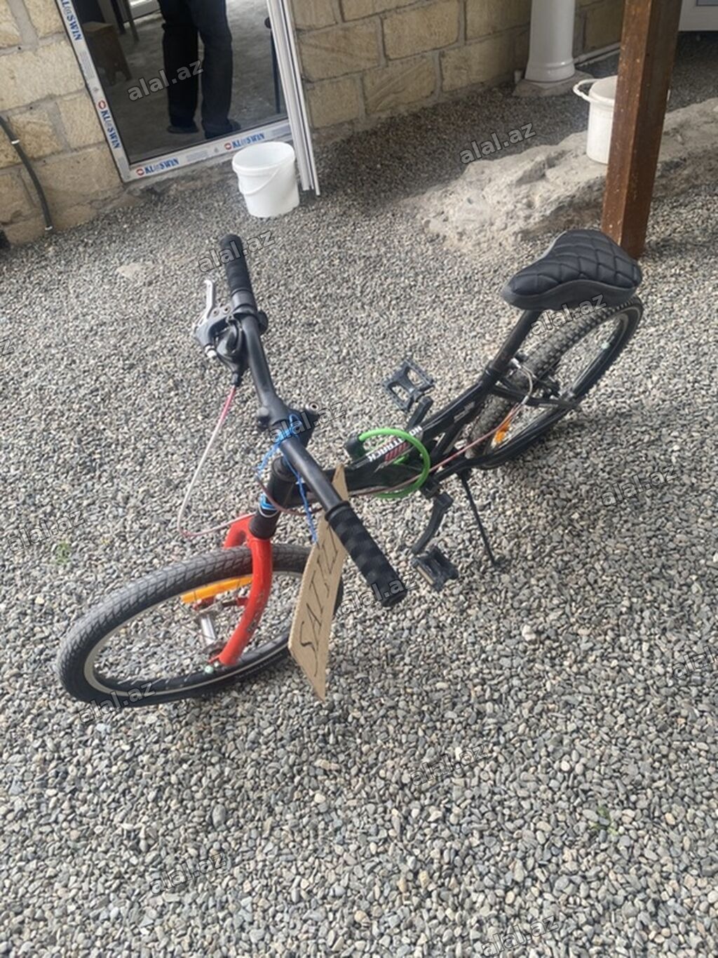 Uşaq/yüngül yeniyetmə üçün şəhər tipli velosiped - Rəng: qara