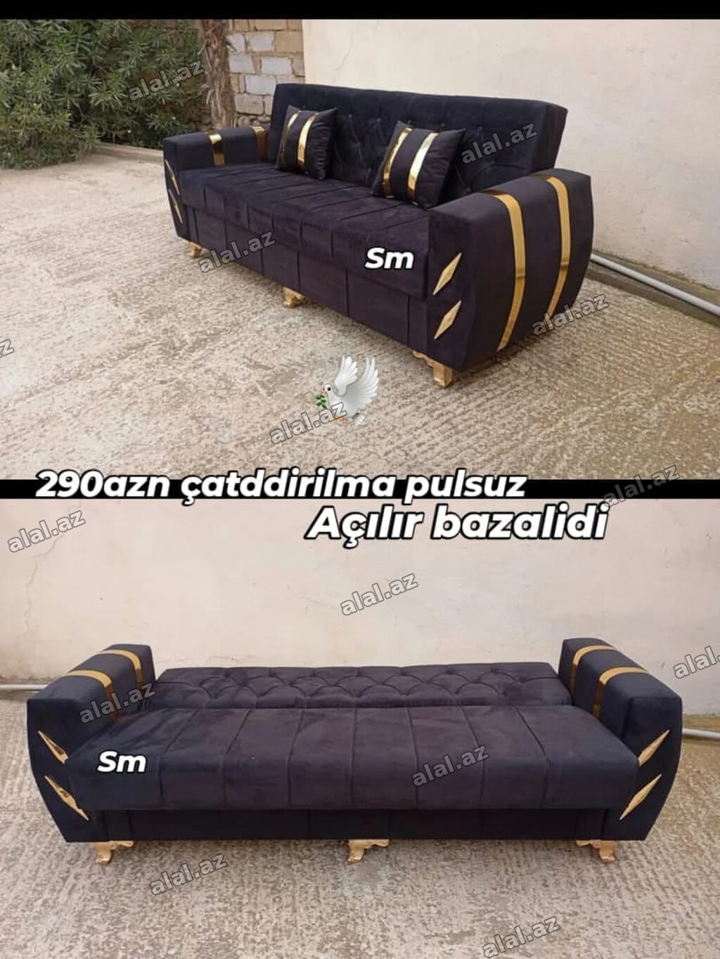 Divan-kravat, Yeni, Açılan, Bazalı, Parça, Pulsuz çatdırılma