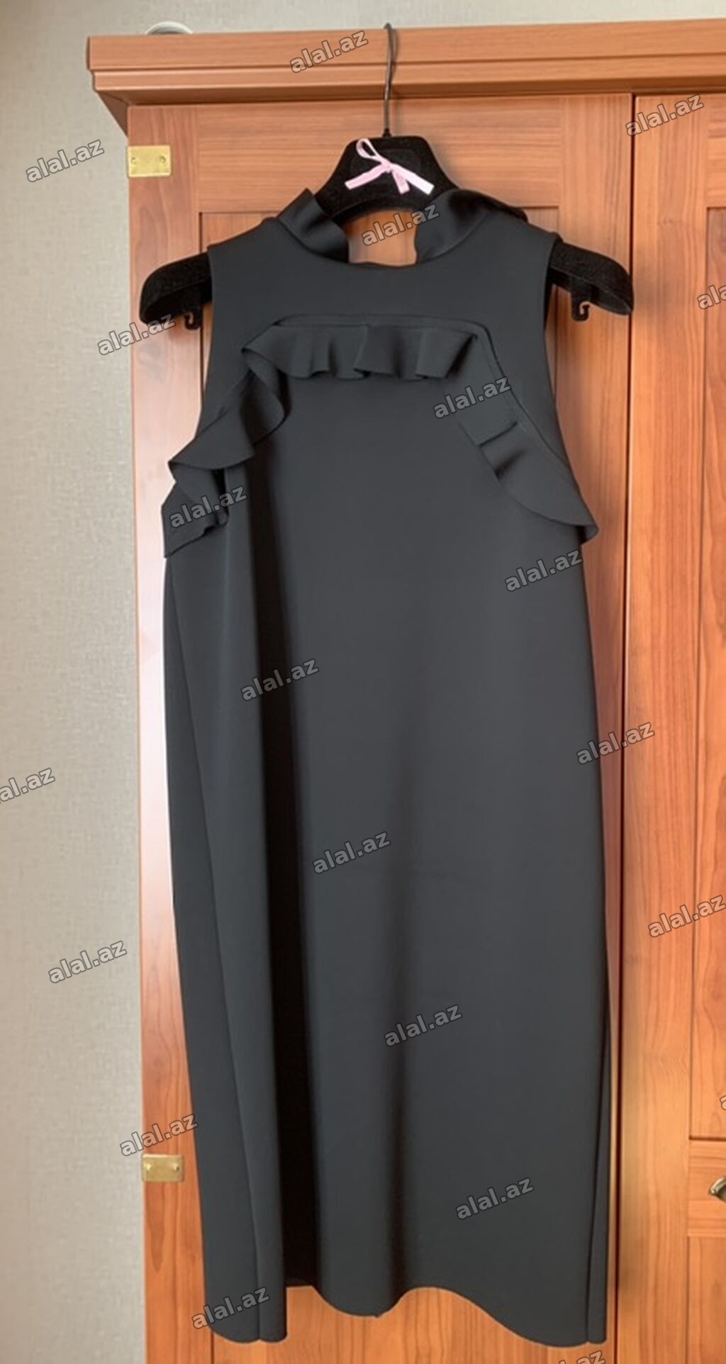 Lanvin original, S/M платье 🥻Qara rəngdə klassik dizaynlı qadın donu
