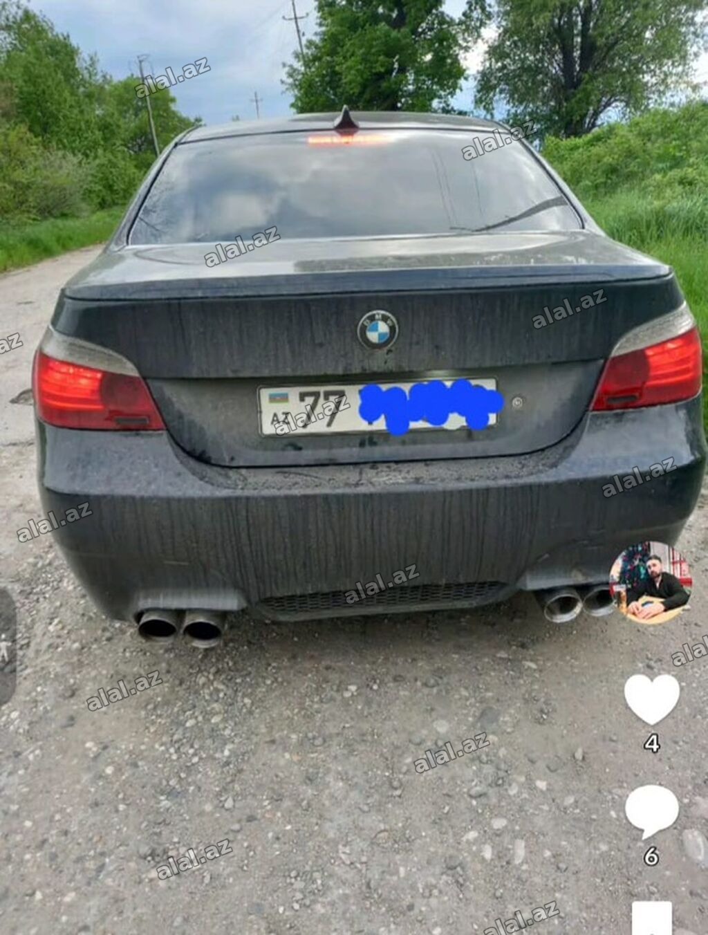 BMW 5 Series (E60) sedan – arxa M5 bufer satilir