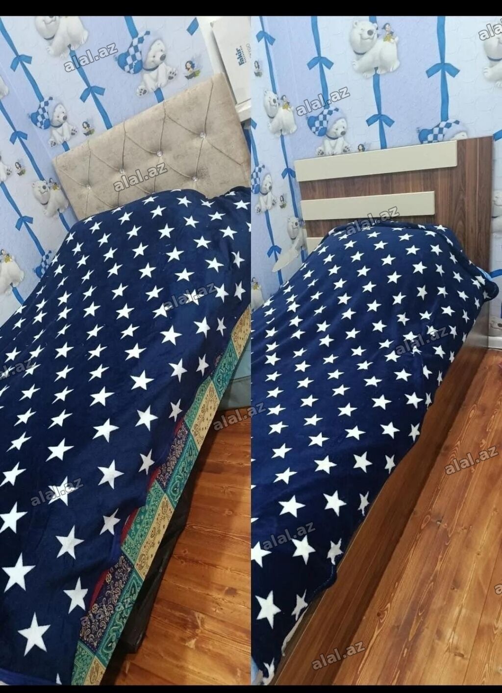 İşlənmiş, Təknəfərlik çarpayı, Matras ilə