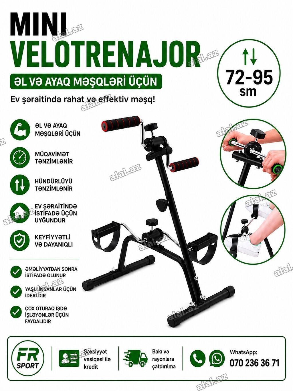 💥 velosiped, velotrenajor, əl ayaq velotrenajoru ✅ 7/24 əlaqə