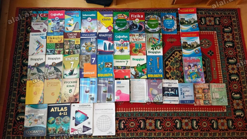 💥Məktəb Dərslikləri və Tədris Materialları Komplekti (45 Ədəd) 🔖
