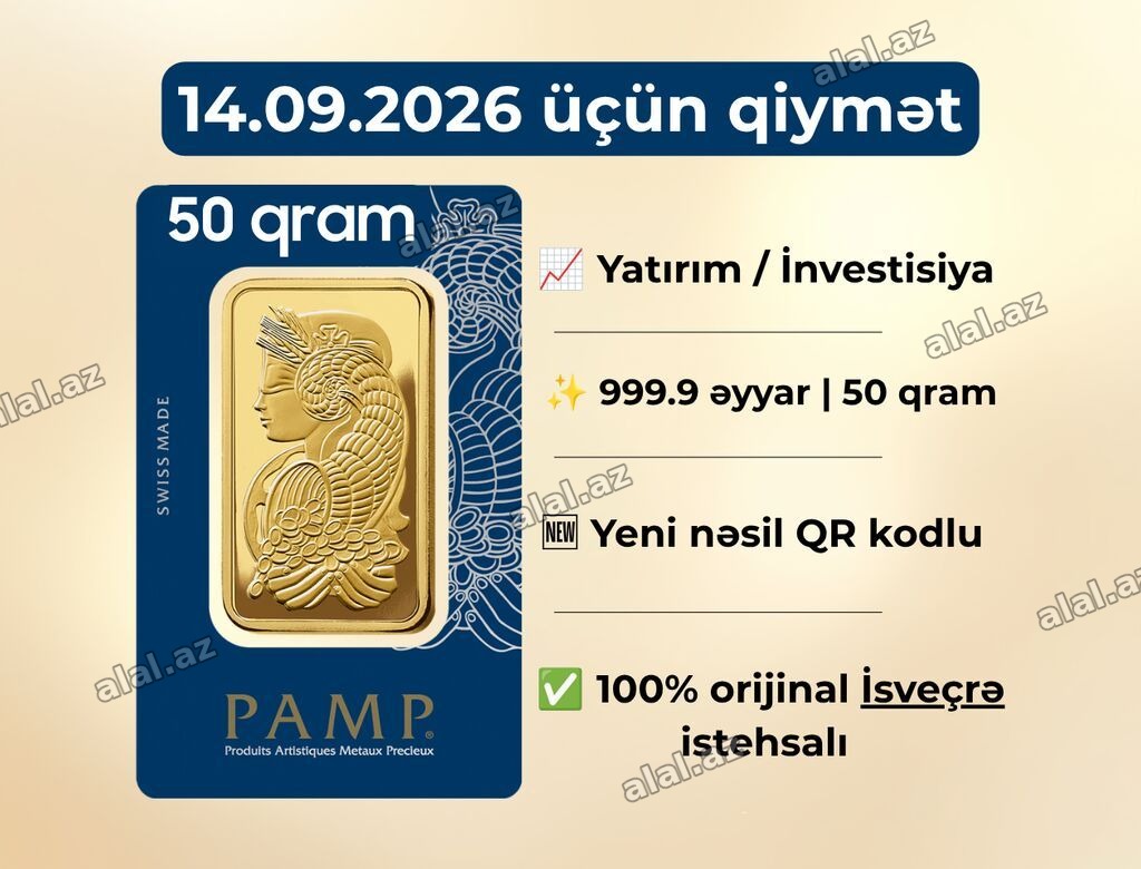 QİYMƏT ENDİRİLDİ! PAMP qızıl (50 qram) Https://wa.me/994504358525