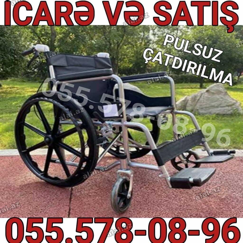 İcarə və satış üçün əlil arabası - Yüngül və möhkəm metal karkas -