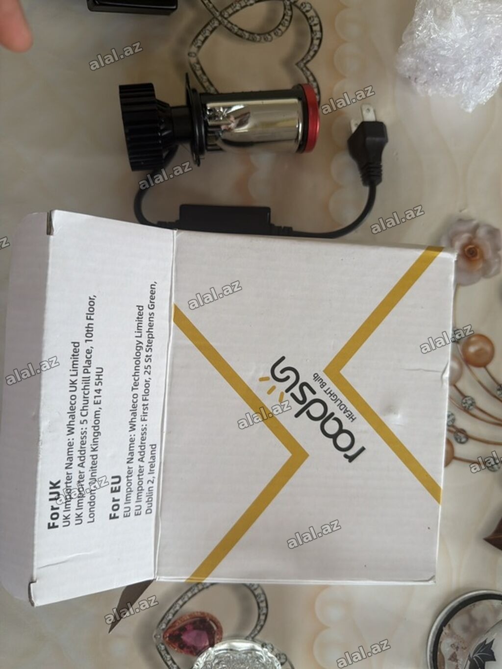 Roodslin Projector LED Far Lampası Dəsti - Tip: h4 lupa led - İşıq