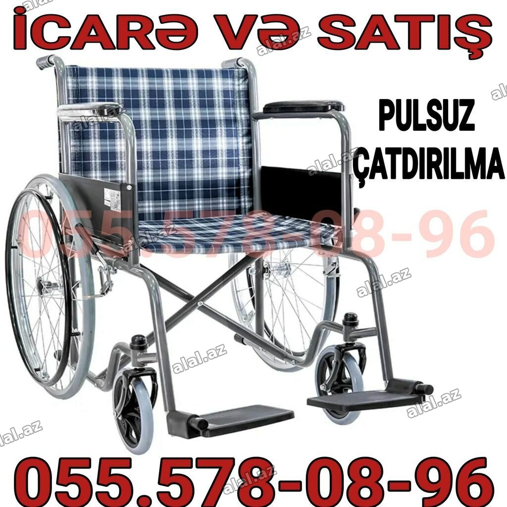İcarə və satış üçün əlil arabası - Manual tip, böyük arxa təkərlər və