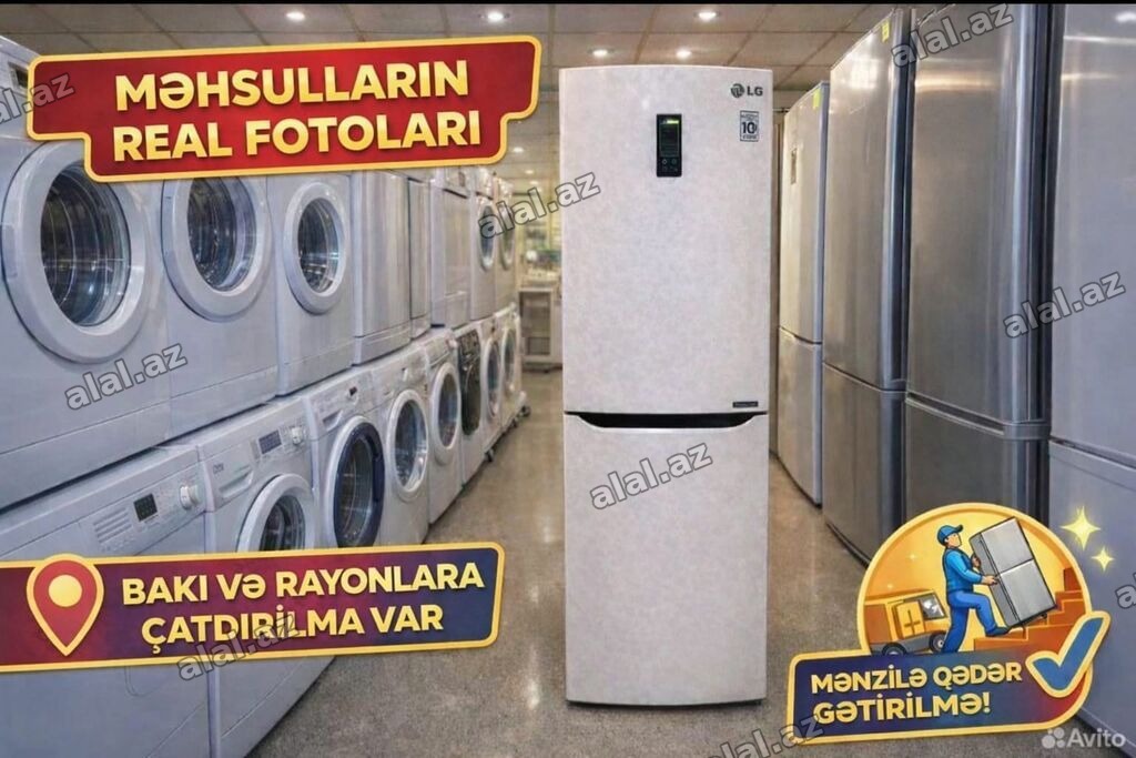 İşlənmiş 2 qapılı LG Soyuducu Satılır, rəng - Ağ