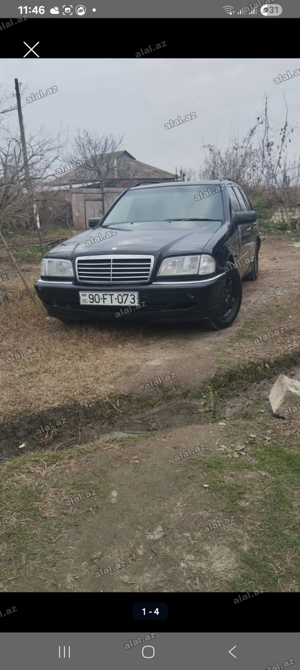 Mercedes-Benz C-Class (W202) Universal/Sedan tipli kuzov, qara rəng