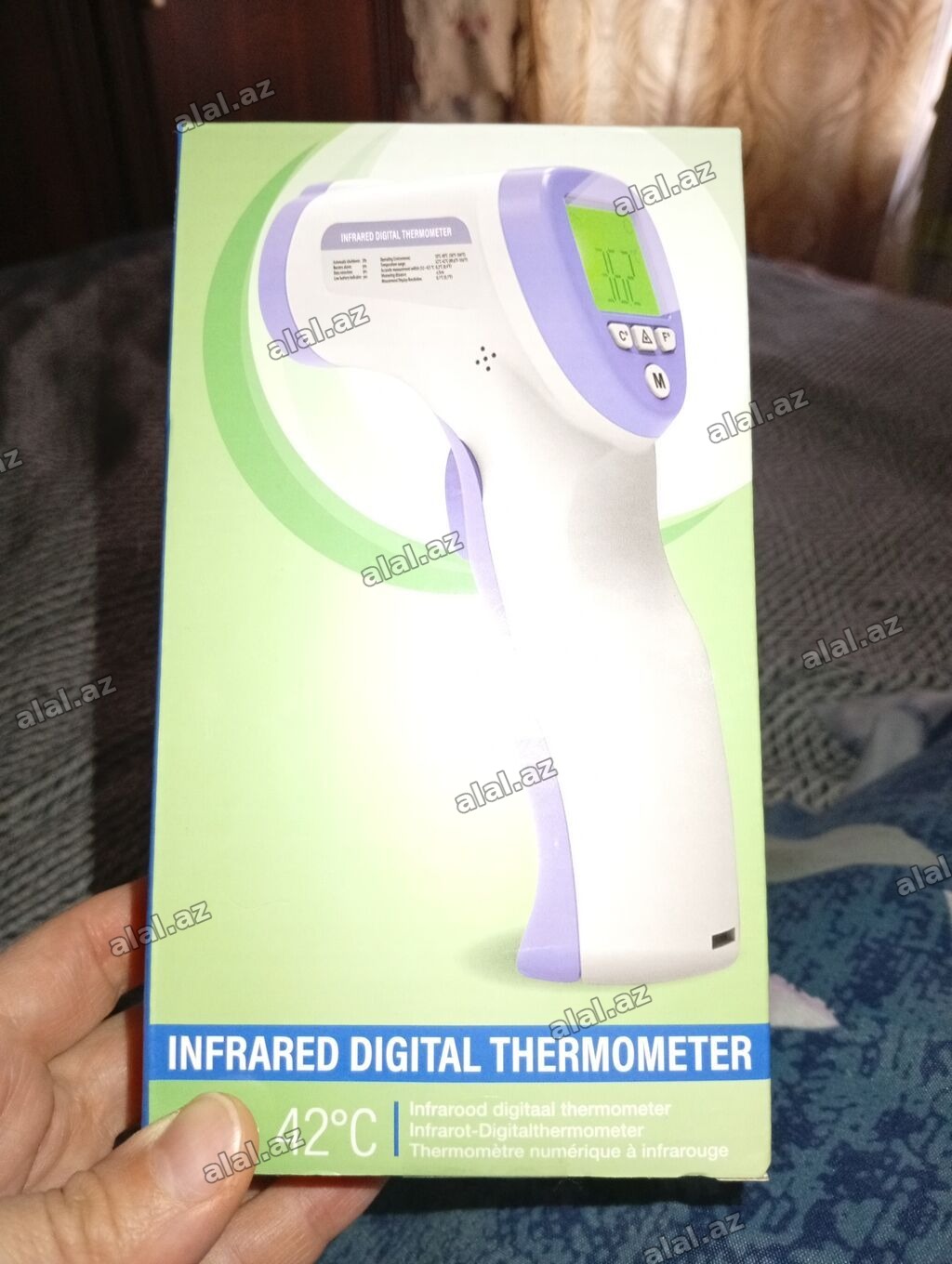 İnfraqırmızı Rəqəmsal Termometr - Təmasız ölçüm: məsafədən bədən