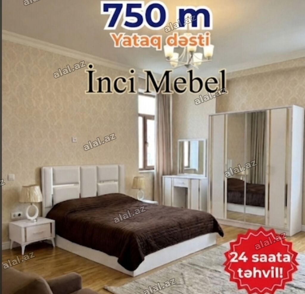 İkinəfərlik çarpayı, Dolab, Termo, 2 tumba, Azərbaycan, Yeni