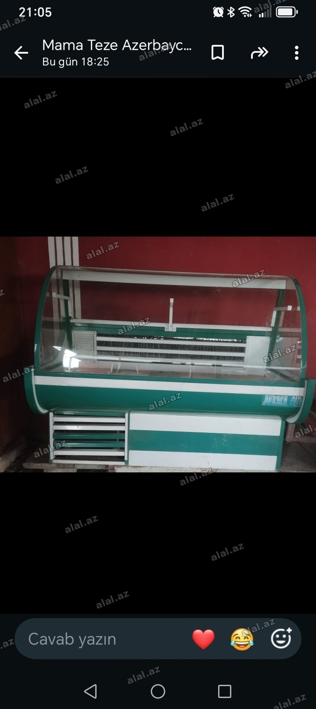 Soyuduculu vitrin – mağaza/kafe üçün - Ön və yanlardan şüşəli