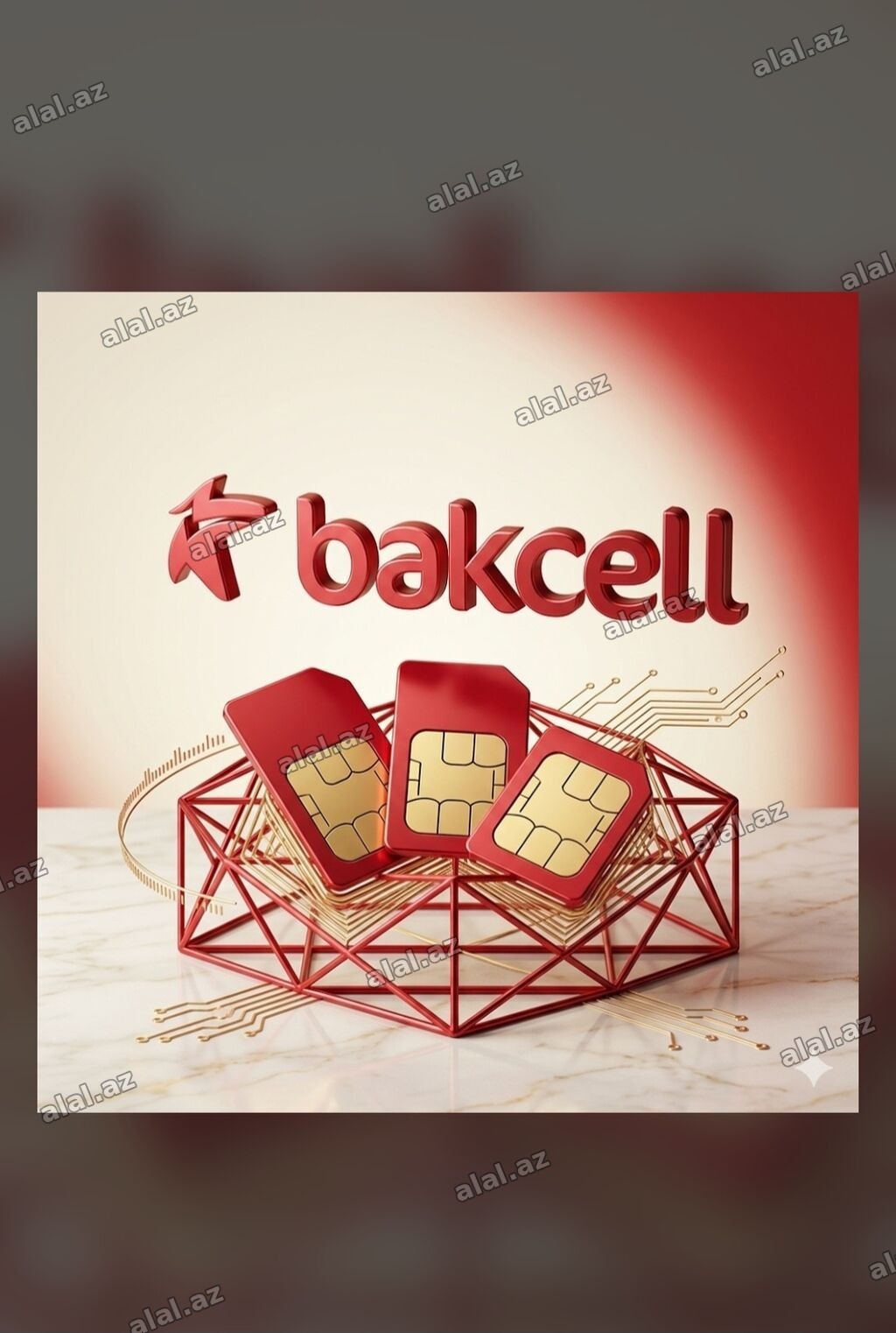 Əla saat tarifi 40 dəqiqə danışıq 400 mb Bakcell SIM kartları -