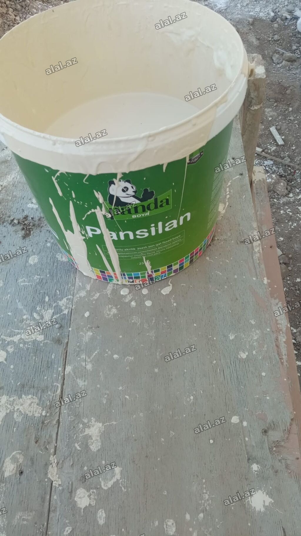 Silikonlu Fasad üçün boya, Panda, 25 kq, rəng - Ağ, Suya davamlı