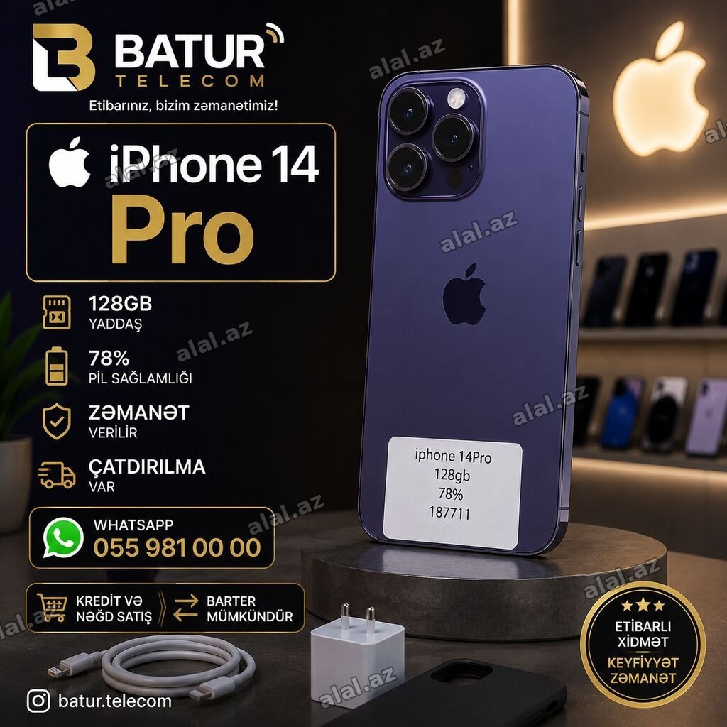 IPhone 14 Pro, 128 GB, Deep Purple