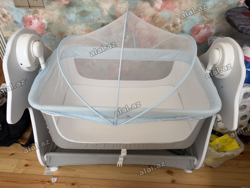 Oğlan və qız üçün, İşlənmiş, Dördbucaq, Beşik, Dəstsiz, Matras ilə, Yellənmə mex