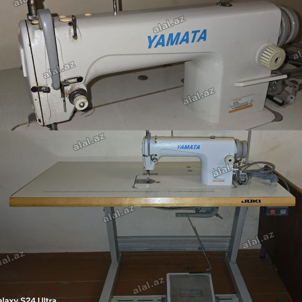 Tikiş maşını – YAMATA (sənaye tipli, stol və pedal komplekt) - Güclü