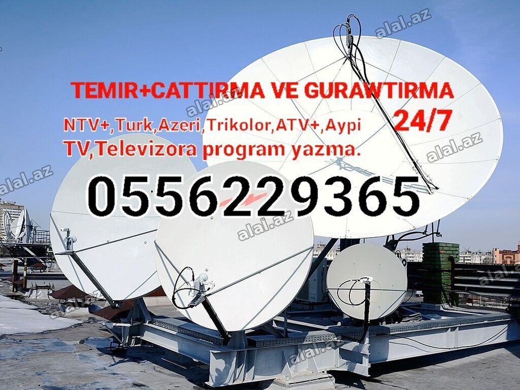 Peyk antenalarının quraşdırılması | Təmir, Quraşdırılma, Tənzimlənmə | Zəmanət