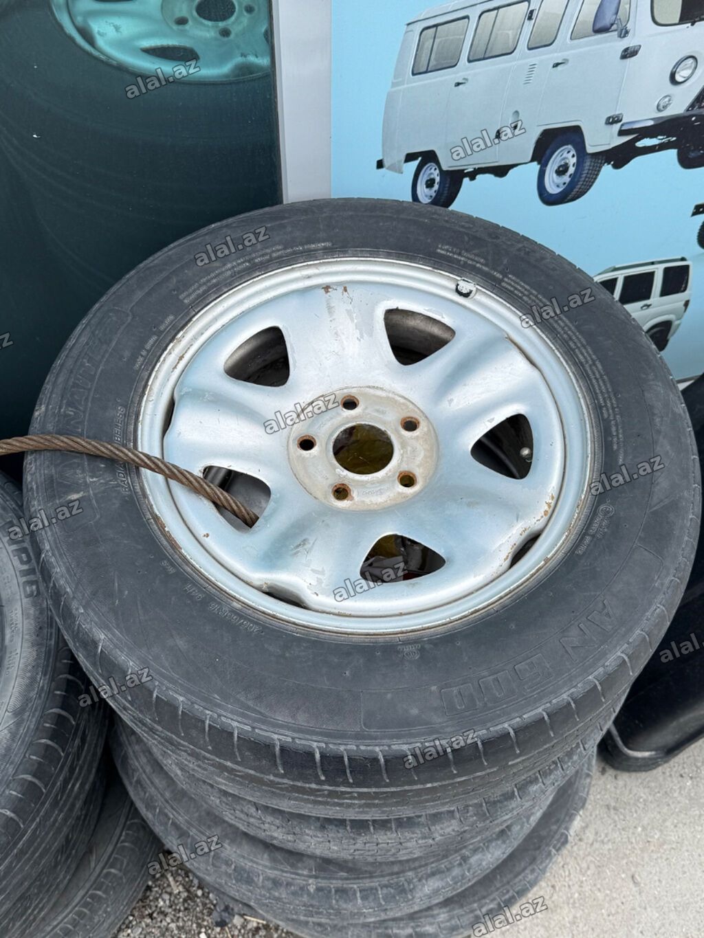 ANNATE AN600 radial tubeless təkərlər və polad disk Qaz 31 disk